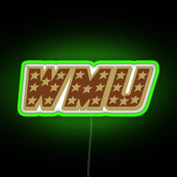 WMU Stars RGB Neon Sign