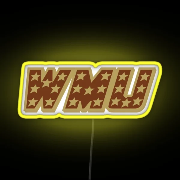 WMU Stars RGB Neon Sign