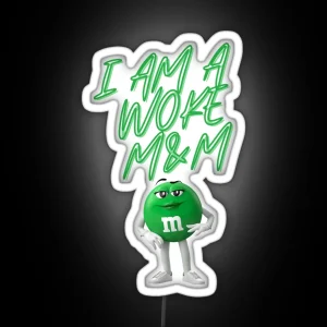 WOKE Green Mandm RGB Neon Sign