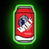 Vintage style Wolf Cola retro arcade bar decor neon lighting