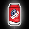 Add modern ambiance with vibrant Wolf Cola themed neon lighting.