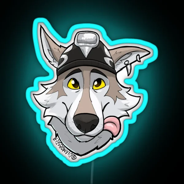 Wolf Dell RGB Neon Sign