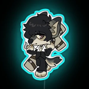 Wolfwood Doggy RGB Neon Sign