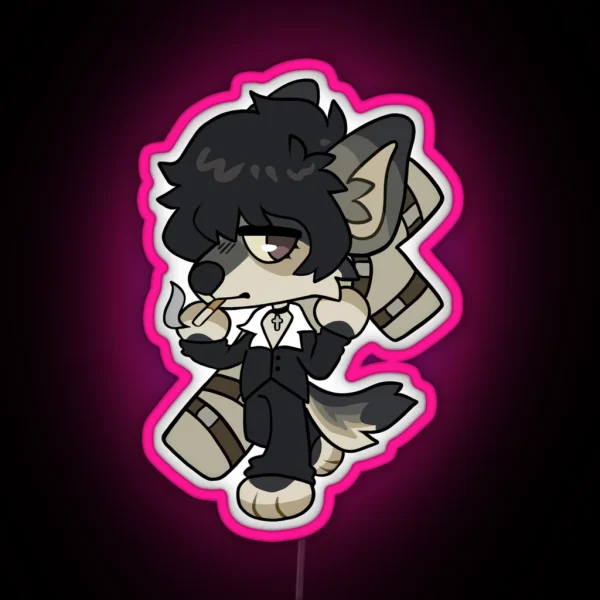 Wolfwood Doggy RGB Neon Sign