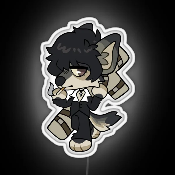 Wolfwood Doggy RGB Neon Sign