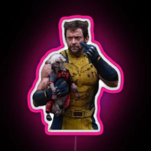 Wolverine And Dogpool RGB Neon Sign