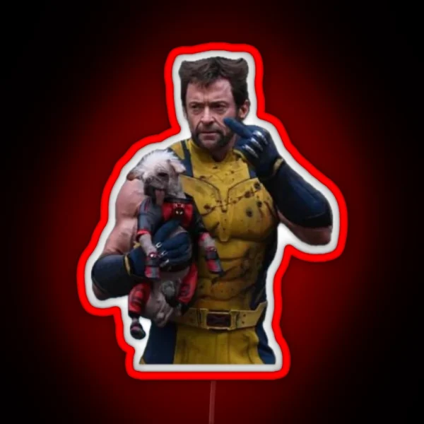Wolverine And Dogpool RGB Neon Sign