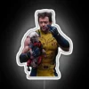 High-Quality LED Neon Sign Featuring Wolverine and Deadpool Character Design