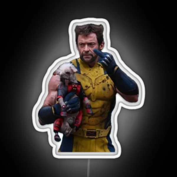 Wolverine And Dogpool RGB Neon Sign