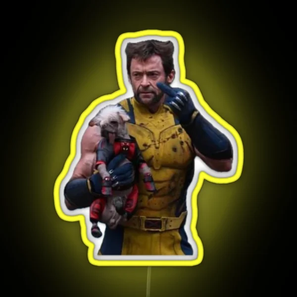 Wolverine And Dogpool RGB Neon Sign
