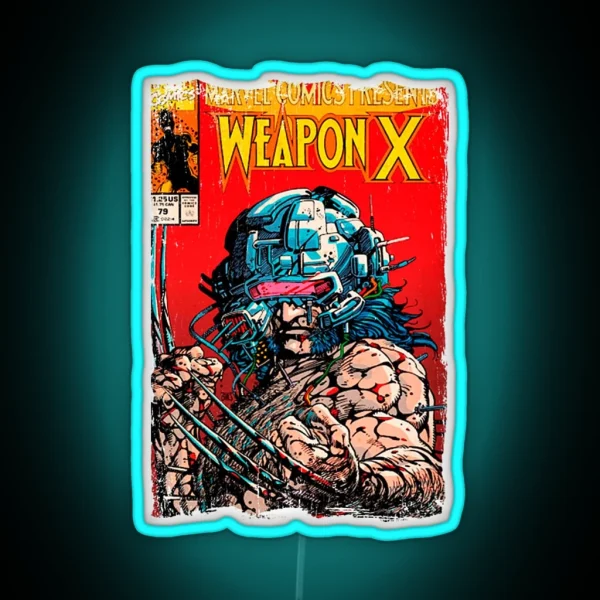 Wolverine Vintage Cover Led RGB Neon Sign