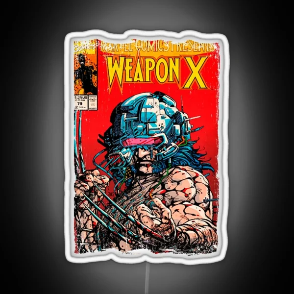 Wolverine Vintage Cover Led RGB Neon Sign