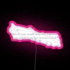 RGB LED neon art display for woman NASA fan