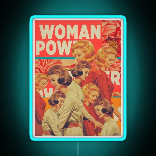 Woman Power RGB Neon Sign