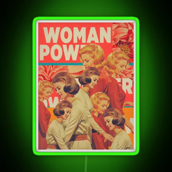 Woman Power RGB Neon Sign
