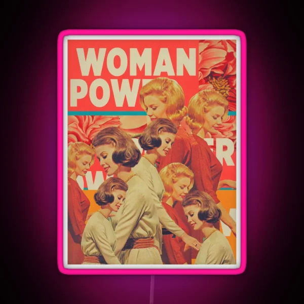 Woman Power RGB Neon Sign