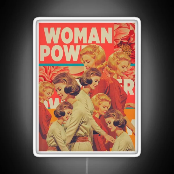Woman Power RGB Neon Sign