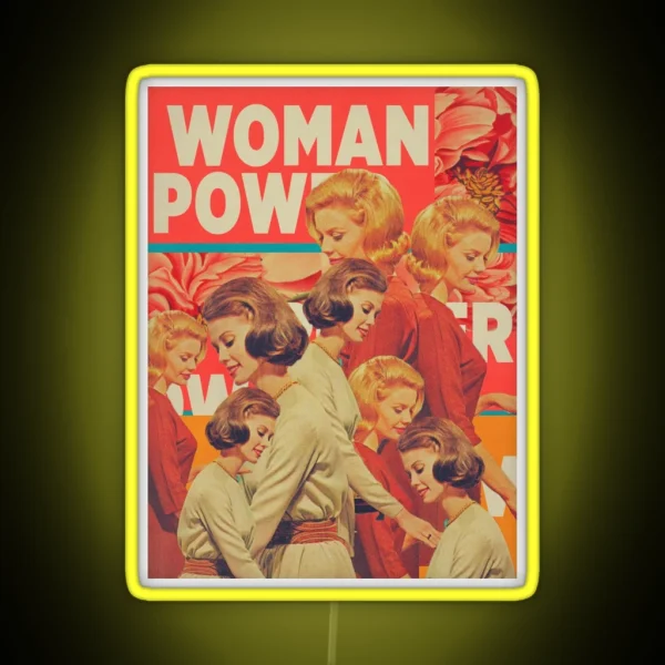 Woman Power RGB Neon Sign