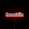 Empowering female filmmakers and creators with bright RGB neon lights