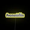RGB LED Neon Sign for Women in Film Industry Decor