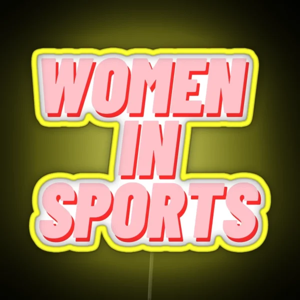 Women In Sports RGB Neon Sign