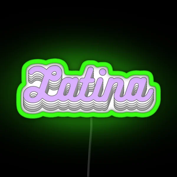 Women Latina Power RGB Neon Sign