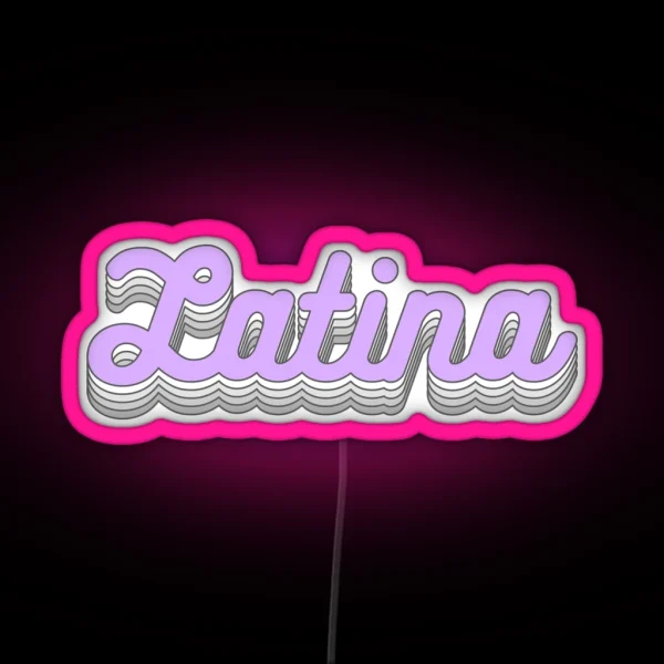 Women Latina Power RGB Neon Sign