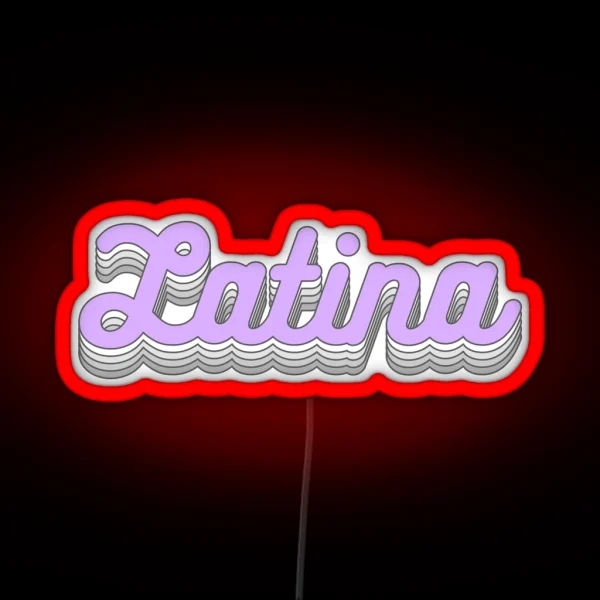 Women Latina Power RGB Neon Sign