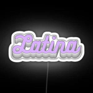 Women Latina Power RGB Neon Sign