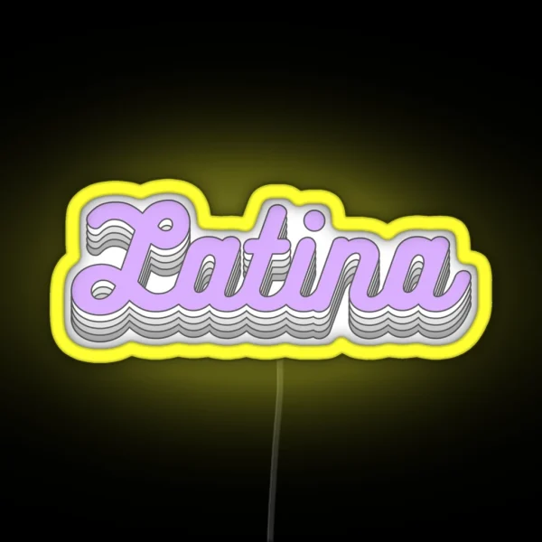 Women Latina Power RGB Neon Sign