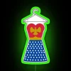 Vibrant Wonderful Work Attire Neon RGB Sign for Office Decor