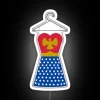 Add vibrant workspace personality with colorful Wonderful Work Attire sign