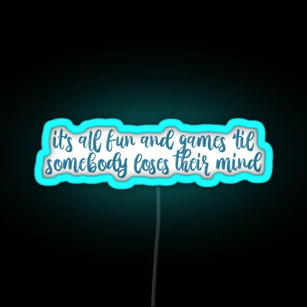 Wonderland Lyrics Taylor Swift RGB Neon Sign