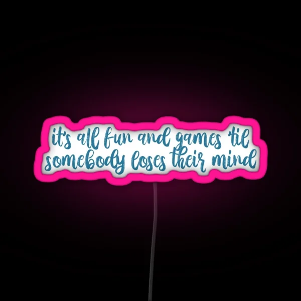 Wonderland Lyrics Taylor Swift RGB Neon Sign