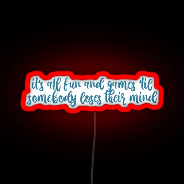 Wonderland Lyrics Taylor Swift RGB Neon Sign