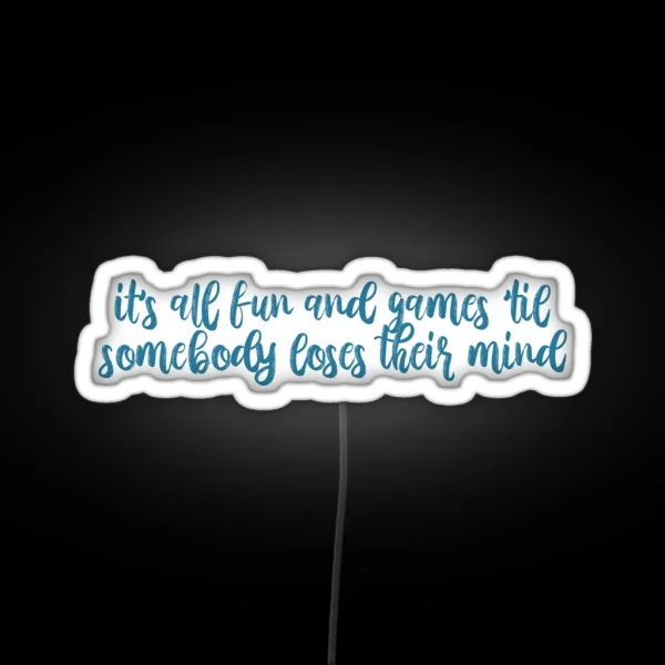 Wonderland Lyrics Taylor Swift RGB Neon Sign