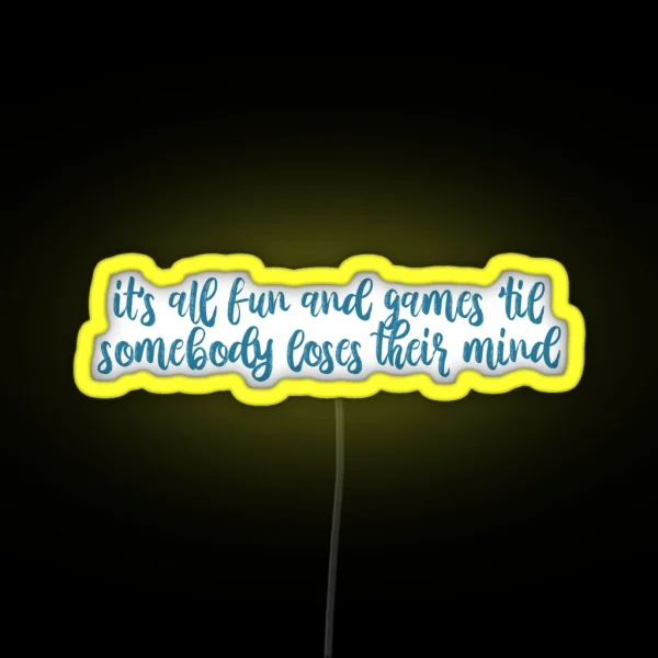 Wonderland Lyrics Taylor Swift RGB Neon Sign