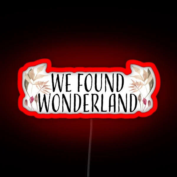 Wonderland Taylor Swift Led RGB Neon Sign