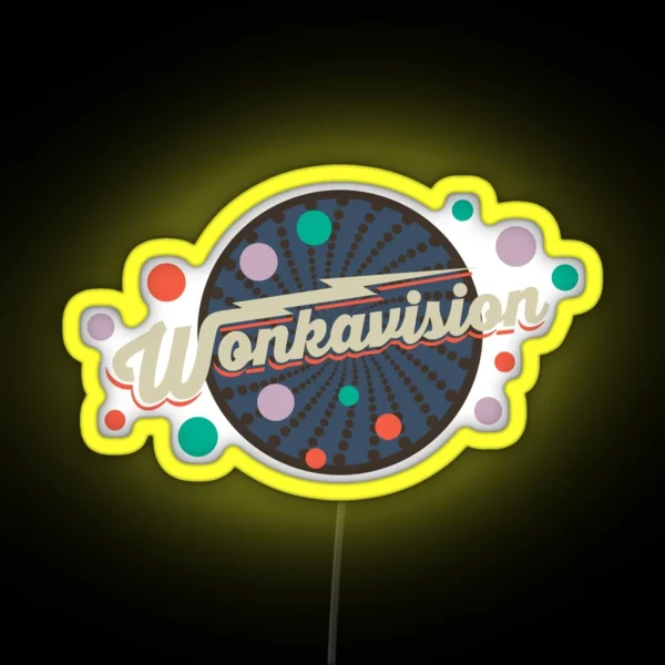 Wonkavision RGB Neon Sign