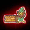 Whimsical woodland charm illuminated by Woodsy Owl's signature RGB glow.