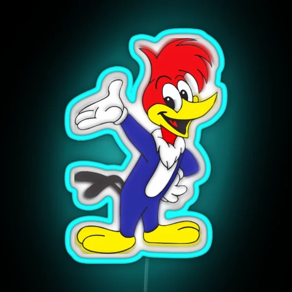 Woody Woodpecker RGB Neon Sign