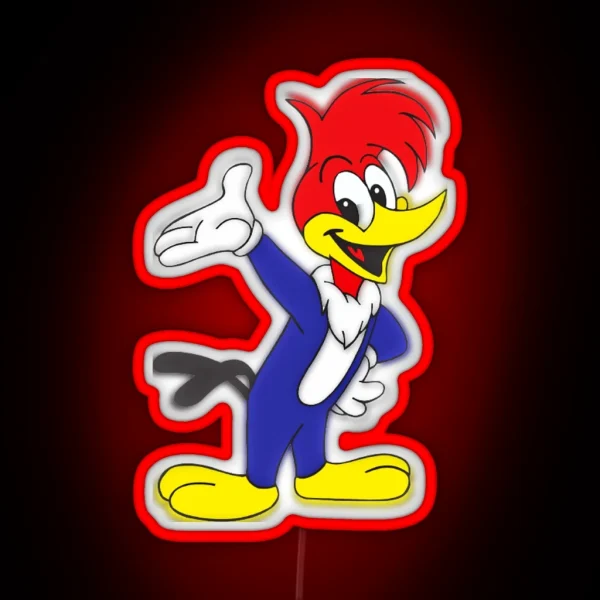 Woody Woodpecker RGB Neon Sign