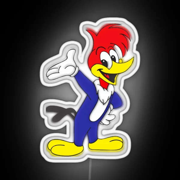 Woody Woodpecker RGB Neon Sign