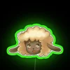 Woolly fiber woven, magical Rune Factory inspired neon art decoration