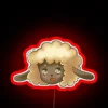 Add magical ambiance with vibrant Wooly Rune Factory neon decor.