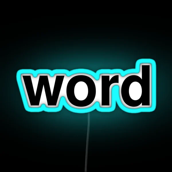 Word RGB Neon Sign
