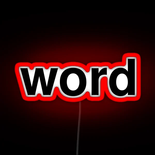 Word RGB Neon Sign