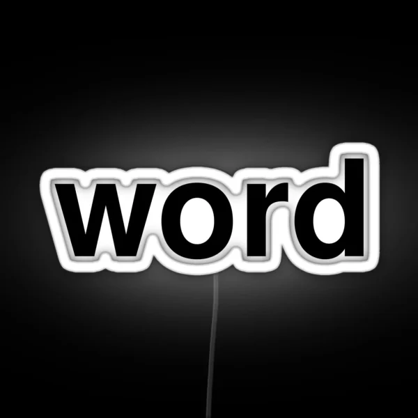 Word RGB Neon Sign