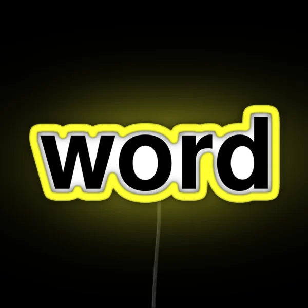 Word RGB Neon Sign