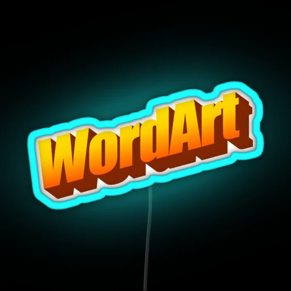 Wordart Word RGB Neon Sign